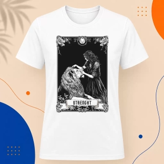 Pánské tričko - Strenght - Síla - Tarot - Velká Arkána